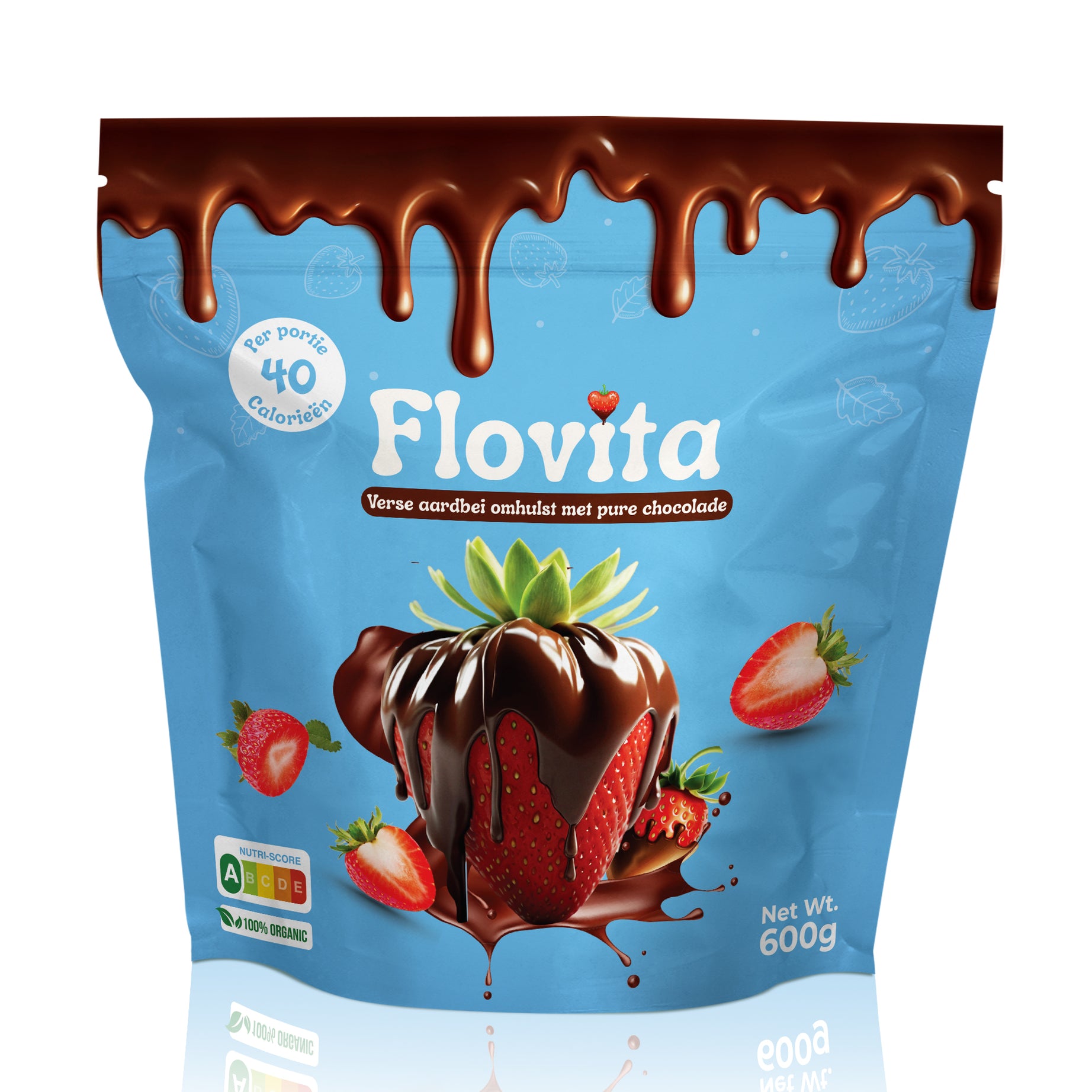 Flovita - Aardbei Pure Chocola